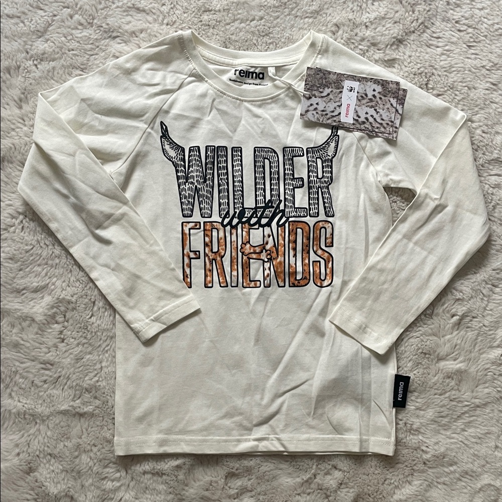 Reima Kids Long Sleeve Tee in Cream